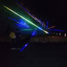 Laser Show im Bunker